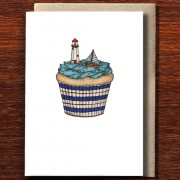 Greeting Card | Cupcake Seaside